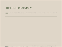 Tablet Screenshot of drillingpharmacy.com